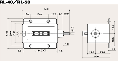 株式会社古里精機製作所 KORI SEIKI MFGCO .,LTD ラチェットカウンタ（RS）中型タイプ